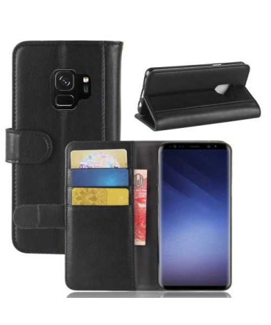 Housse Samsung Galaxy S9 Cuir Premium - Noir