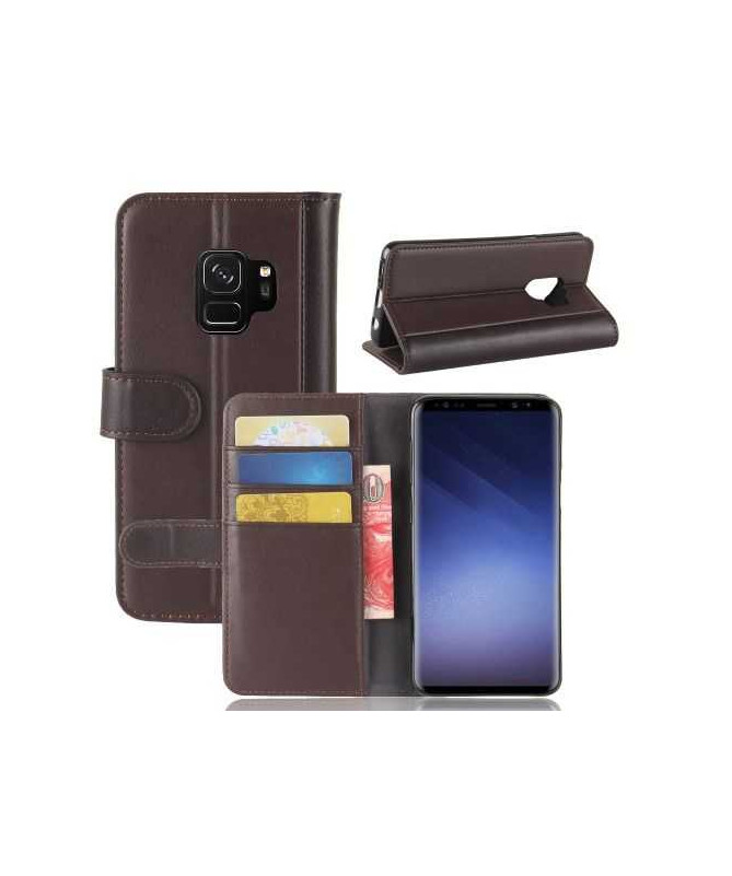 Housse Samsung Galaxy S9 Cuir Premium - Marron