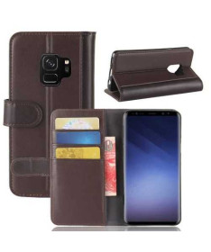 Housse Samsung Galaxy S9 Cuir Premium - Marron