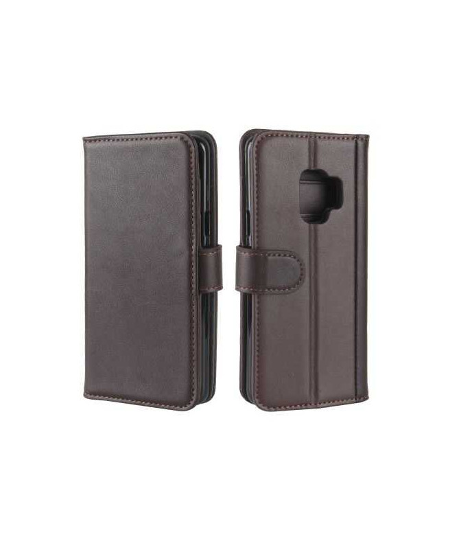 Housse Samsung Galaxy S9 Cuir Premium - Marron