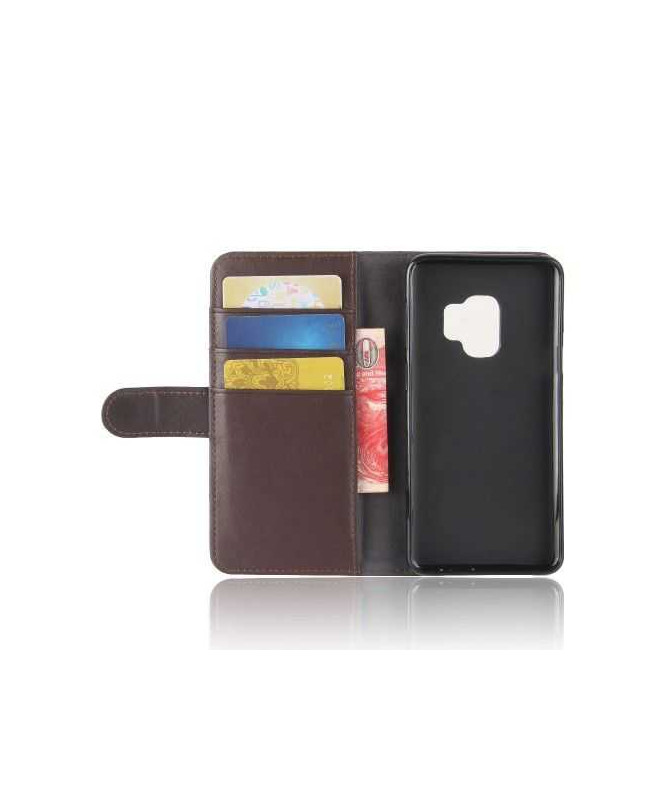 Housse Samsung Galaxy S9 Cuir Premium - Marron