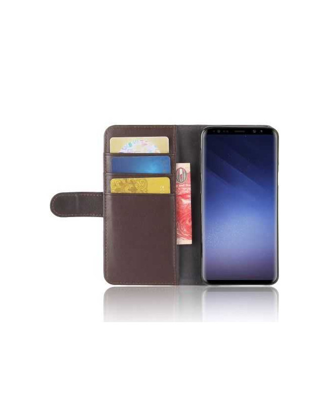 Housse Samsung Galaxy S9 Cuir Premium - Marron