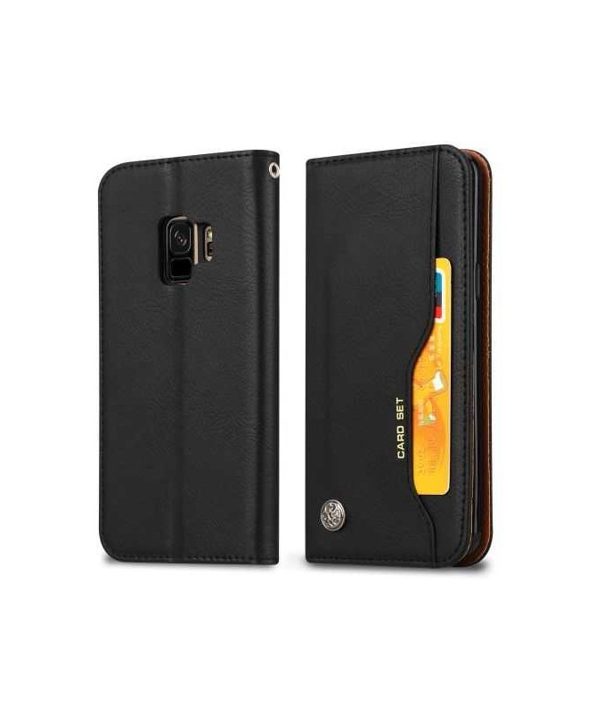 Housse Samsung Galaxy S9 Leather Wallet - Noir