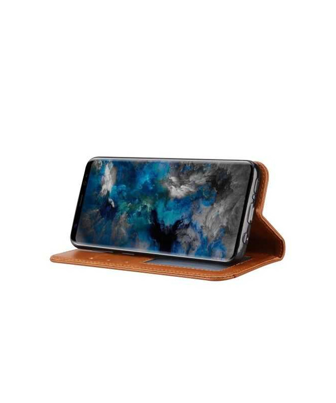 Housse Samsung Galaxy S9 Leather Wallet - Marron