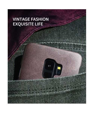 Coque Samsung Galaxy S9 Cuir Vintage Series - Marron clair