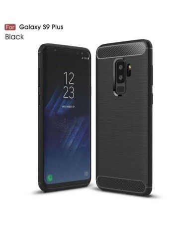 Coque Samsung Galaxy S9 Plus Carbone brossée