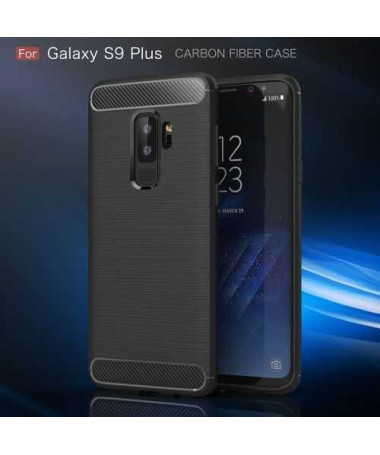 Coque Samsung Galaxy S9 Plus Carbone brossée