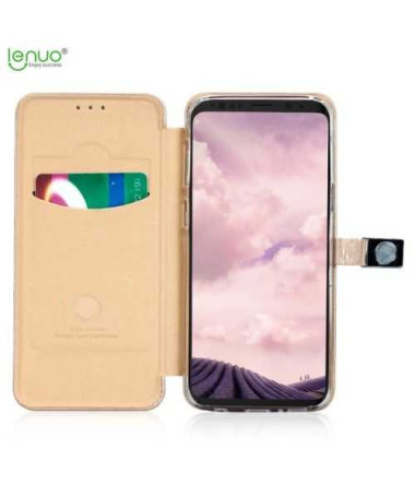 Housse Samsung Galaxy S9 LENUO Simili Cuir Premium - Or