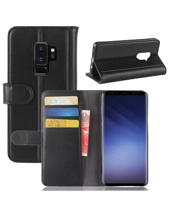 Samsung Galaxy S9 Plus - Housse cuir premium porte cartes