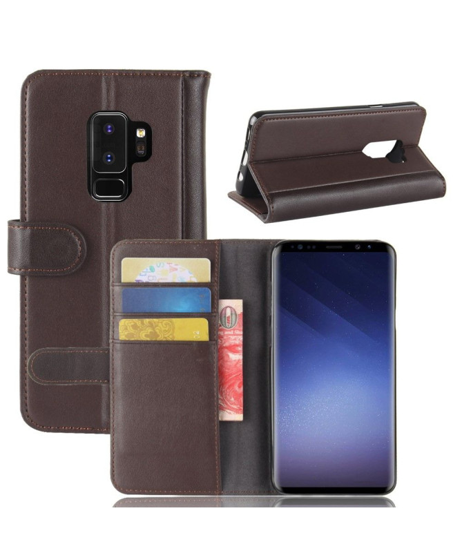 Samsung Galaxy S9 Plus - Housse cuir premium porte cartes