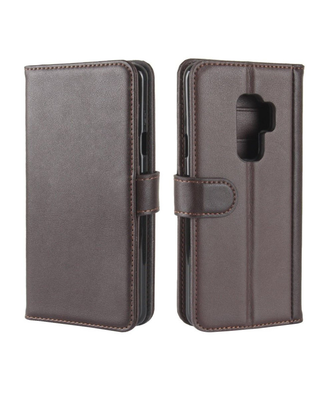 Samsung Galaxy S9 Plus - Housse cuir premium porte cartes