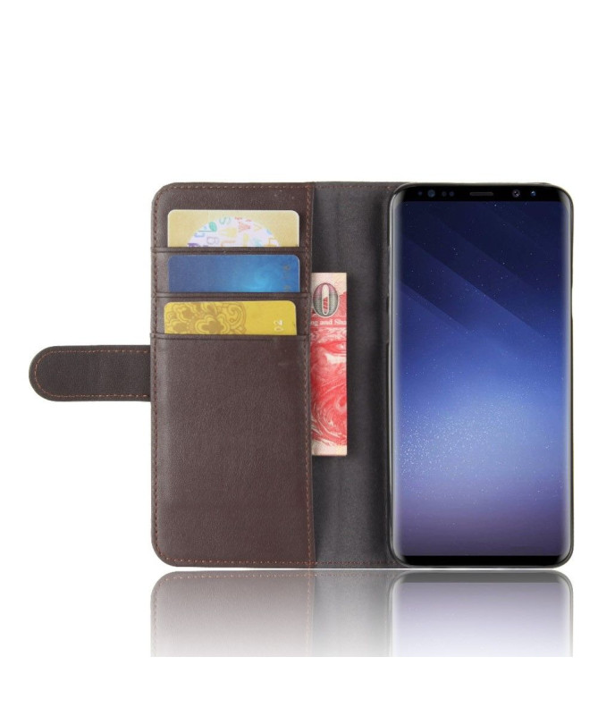 Samsung Galaxy S9 Plus - Housse cuir premium porte cartes