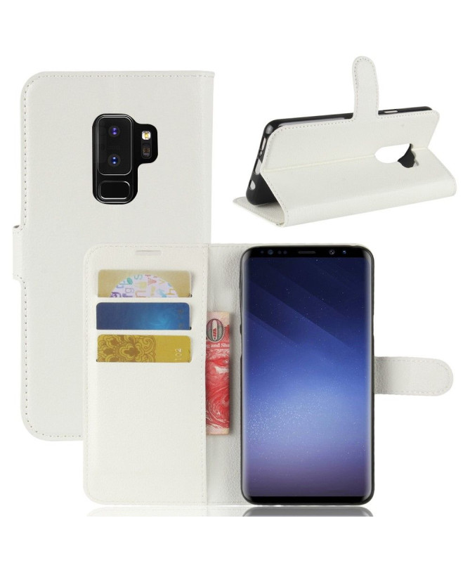Samsung Galaxy S9 Plus - Housse style cuir porte cartes