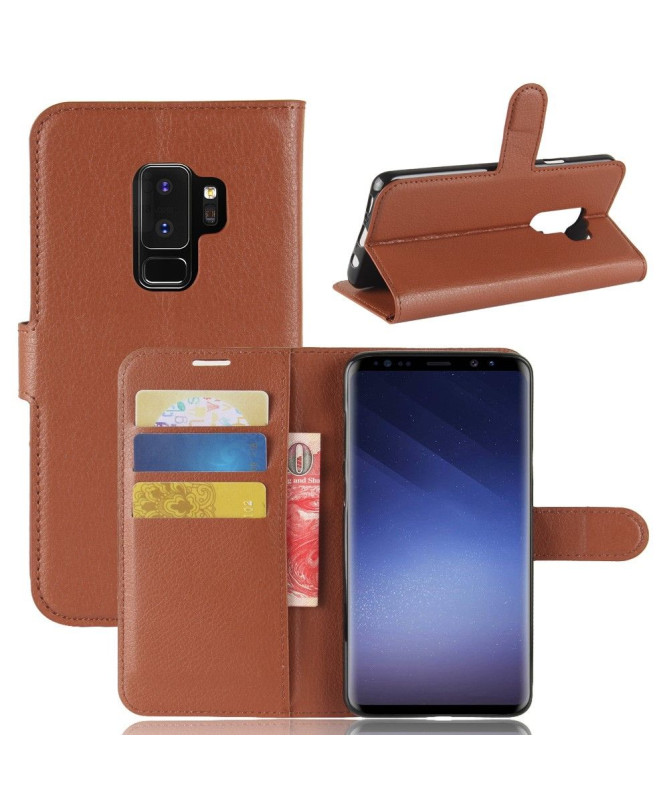 Samsung Galaxy S9 Plus - Housse style cuir porte cartes