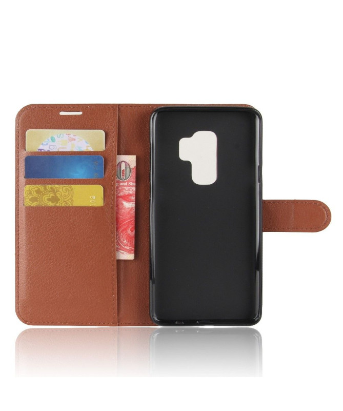 Samsung Galaxy S9 Plus - Housse style cuir porte cartes