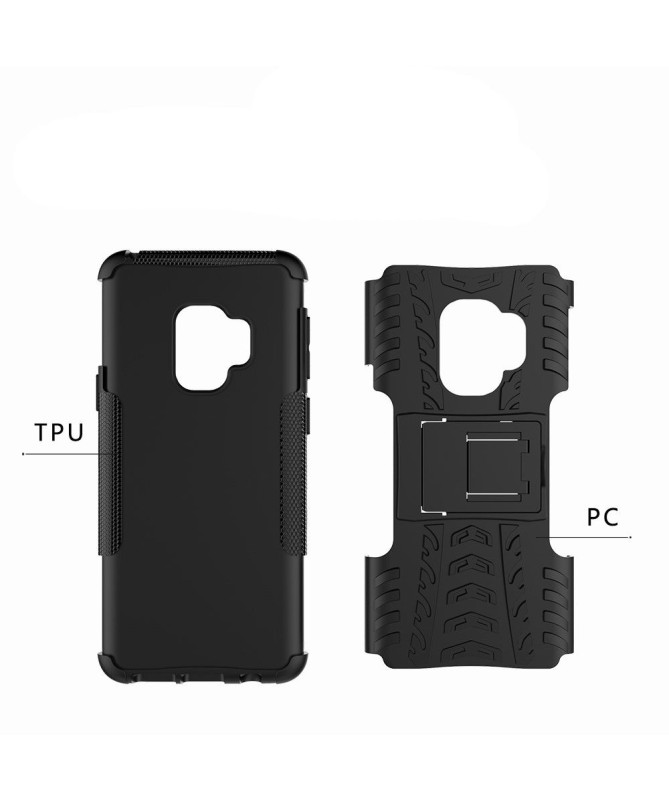 Coque Samsung Galaxy S9 Plus antidérapante avec support intégré