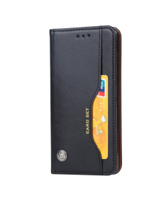 Samsung Galaxy S10 - Étui porte cartes cuir stand case