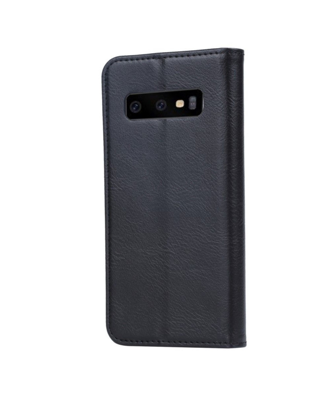 Samsung Galaxy S10 - Étui porte cartes cuir stand case