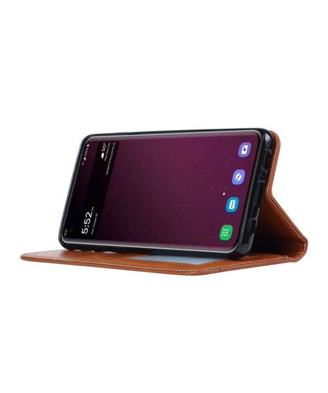 Samsung Galaxy S10 - Étui porte cartes cuir stand case