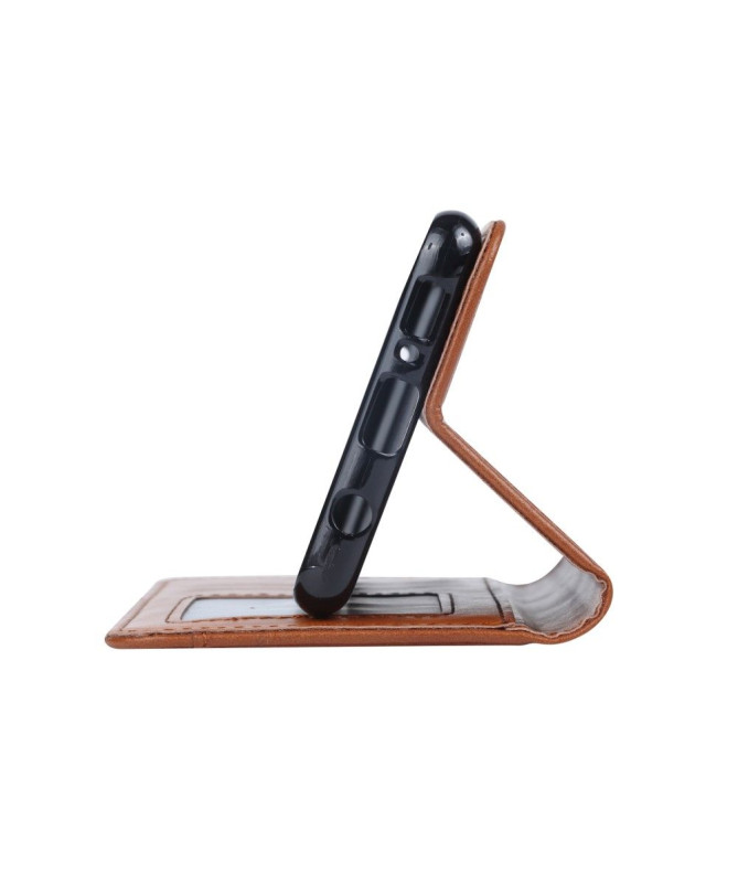 Samsung Galaxy S10 - Étui porte cartes cuir stand case
