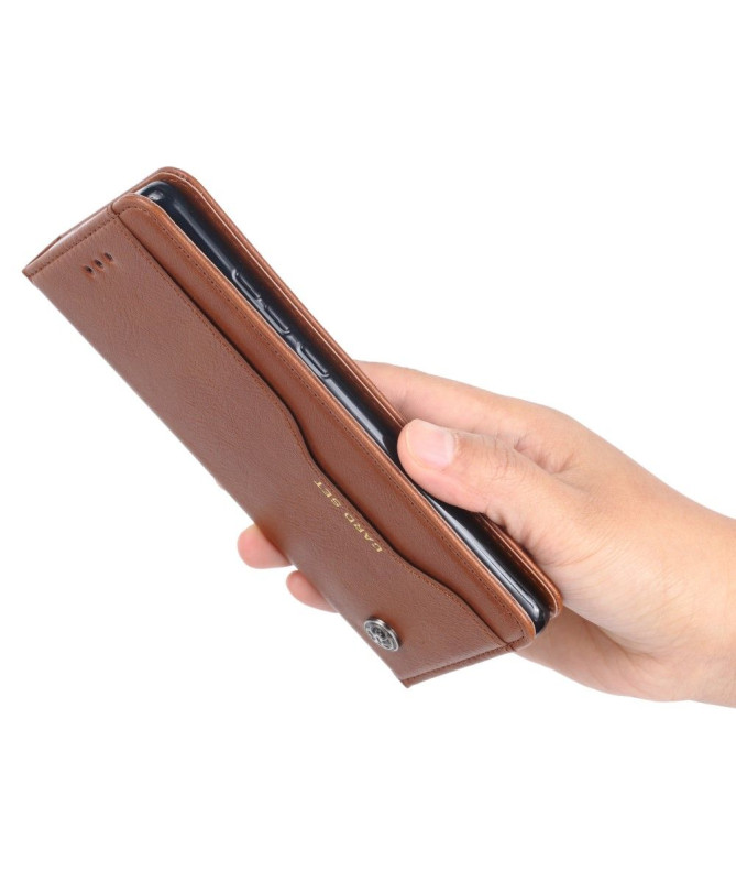 Samsung Galaxy S10 - Étui porte cartes cuir stand case