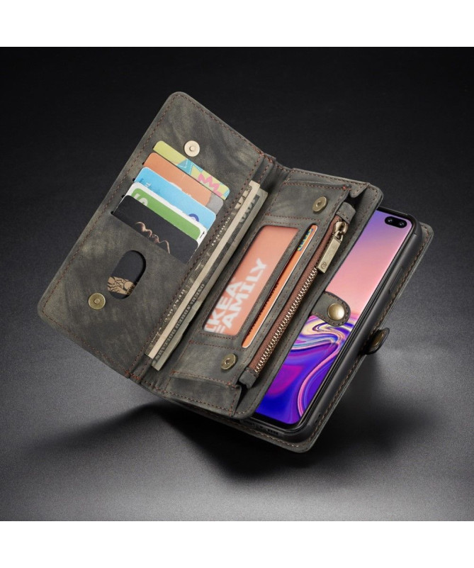 Samsung Galaxy S10 - Coque et étui portefeuille 2-en-1 - Noir