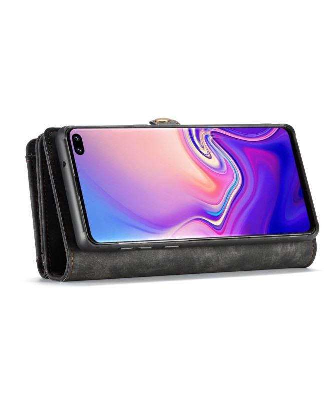 Samsung Galaxy S10 - Coque et étui portefeuille 2-en-1 - Noir
