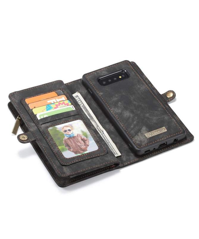 Samsung Galaxy S10 - Coque et étui portefeuille 2-en-1 - Noir