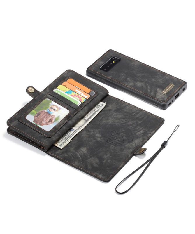 Samsung Galaxy S10 - Coque et étui portefeuille 2-en-1 - Noir