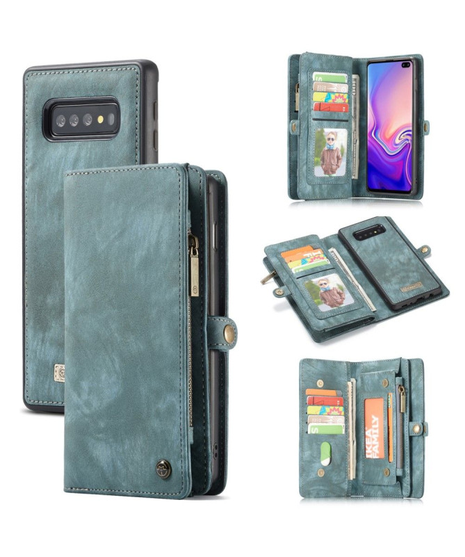 Samsung Galaxy S10 - Coque et étui portefeuille 2-en-1 - Vert