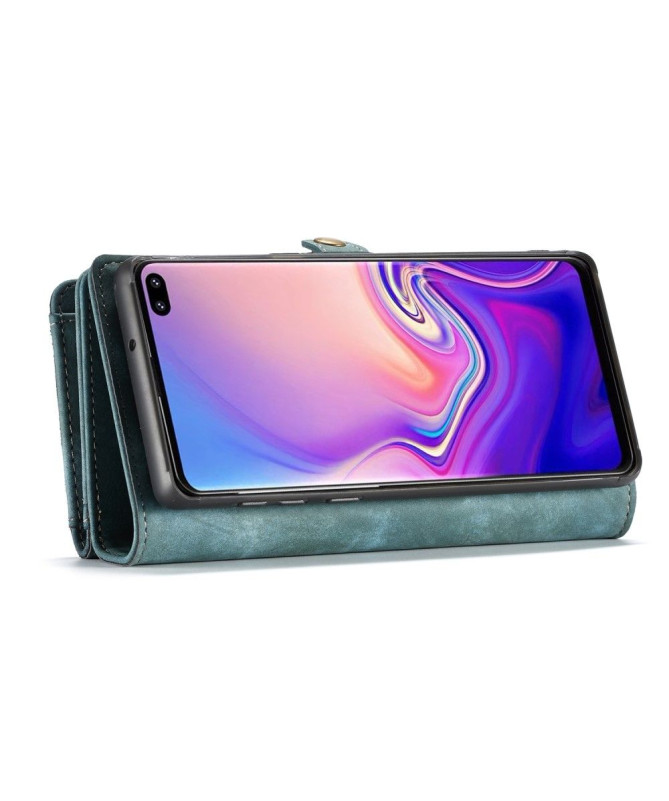 Samsung Galaxy S10 - Coque et étui portefeuille 2-en-1 - Vert