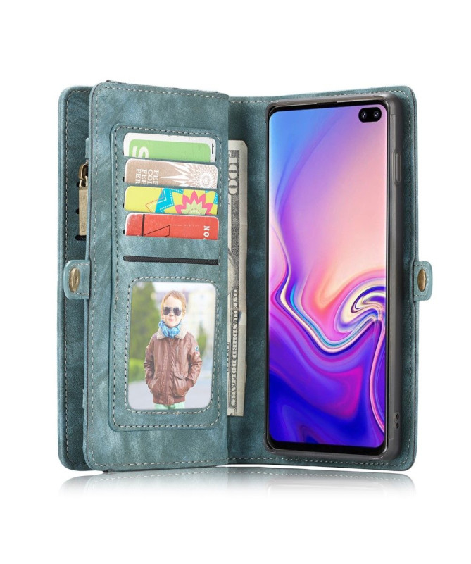 Samsung Galaxy S10 - Coque et étui portefeuille 2-en-1 - Vert