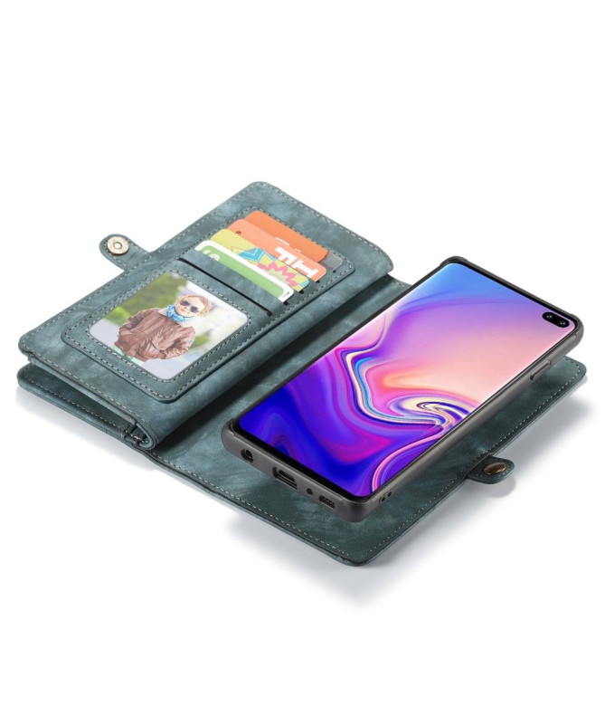 Samsung Galaxy S10 - Coque et étui portefeuille 2-en-1 - Vert