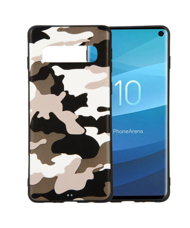 Samsung Galaxy S10 - Coque gel camouflage militaire