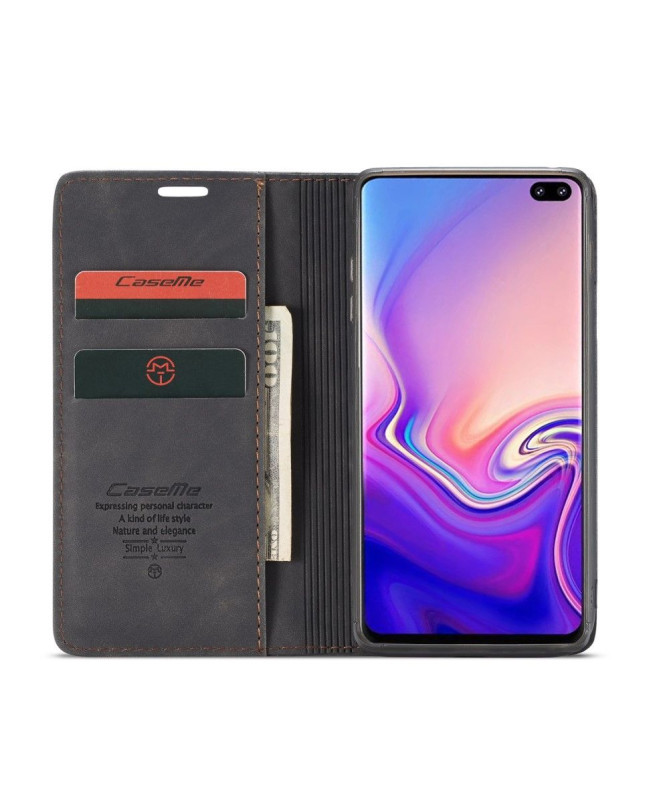 Samsung Galaxy S10 - Etui imitation cuir premium