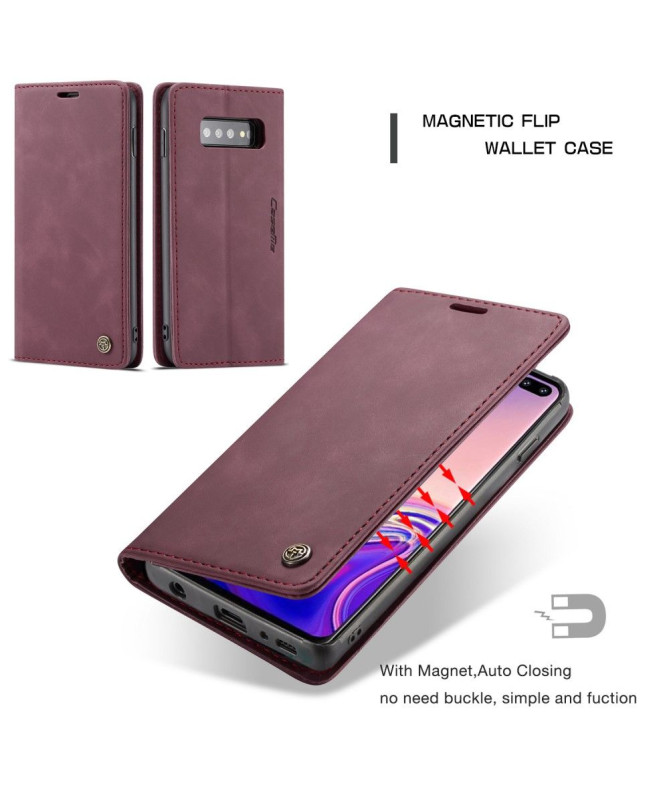 Samsung Galaxy S10 - Etui imitation cuir premium