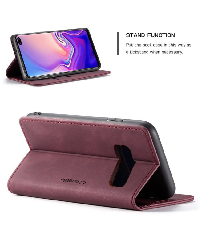 Samsung Galaxy S10 - Etui imitation cuir premium