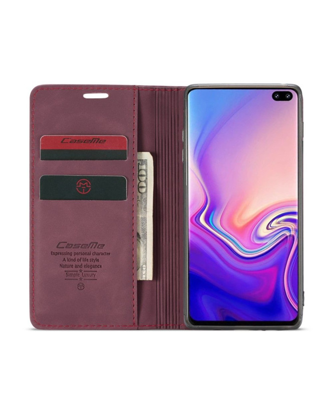 Samsung Galaxy S10 - Etui imitation cuir premium