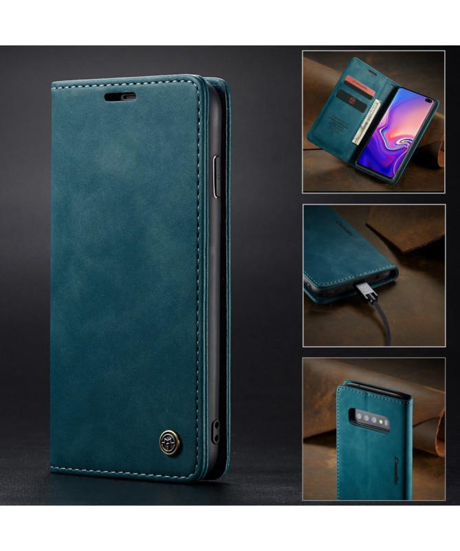 Samsung Galaxy S10 - Etui imitation cuir premium