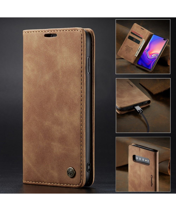 Samsung Galaxy S10 - Etui imitation cuir premium