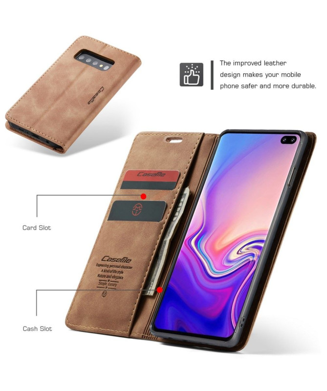 Samsung Galaxy S10 - Etui imitation cuir premium