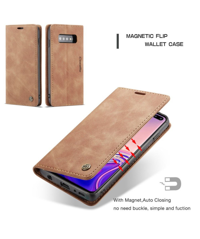 Samsung Galaxy S10 - Etui imitation cuir premium