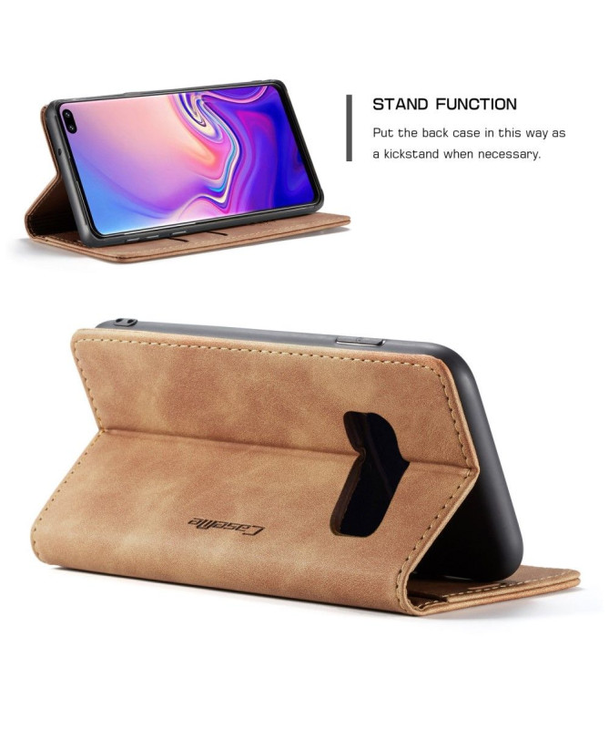 Samsung Galaxy S10 - Etui imitation cuir premium