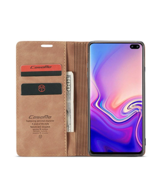 Samsung Galaxy S10 - Etui imitation cuir premium