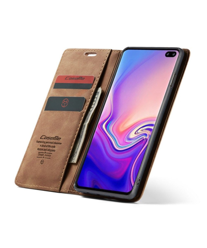 Samsung Galaxy S10 - Etui imitation cuir premium