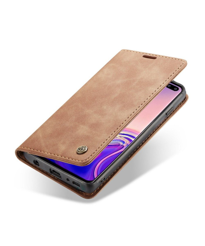 Samsung Galaxy S10 - Etui imitation cuir premium