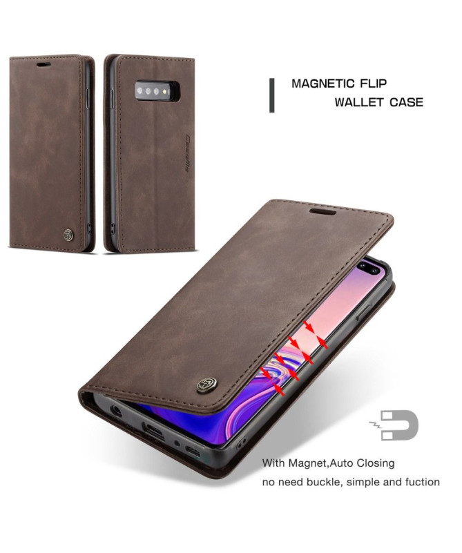 Samsung Galaxy S10 - Etui imitation cuir premium