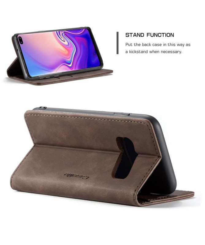 Samsung Galaxy S10 - Etui imitation cuir premium