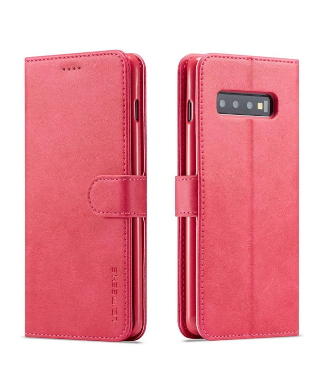 Samsung Galaxy S10 Plus - Etui en cuir style portefeuille