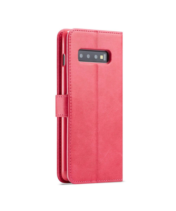 Samsung Galaxy S10 Plus - Etui en cuir style portefeuille